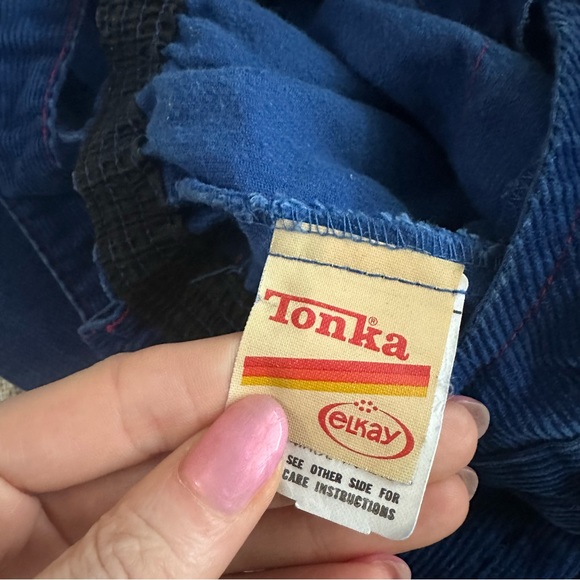 Vintage Tonka Blue Corduroy Overalls - Picture 3 of 7